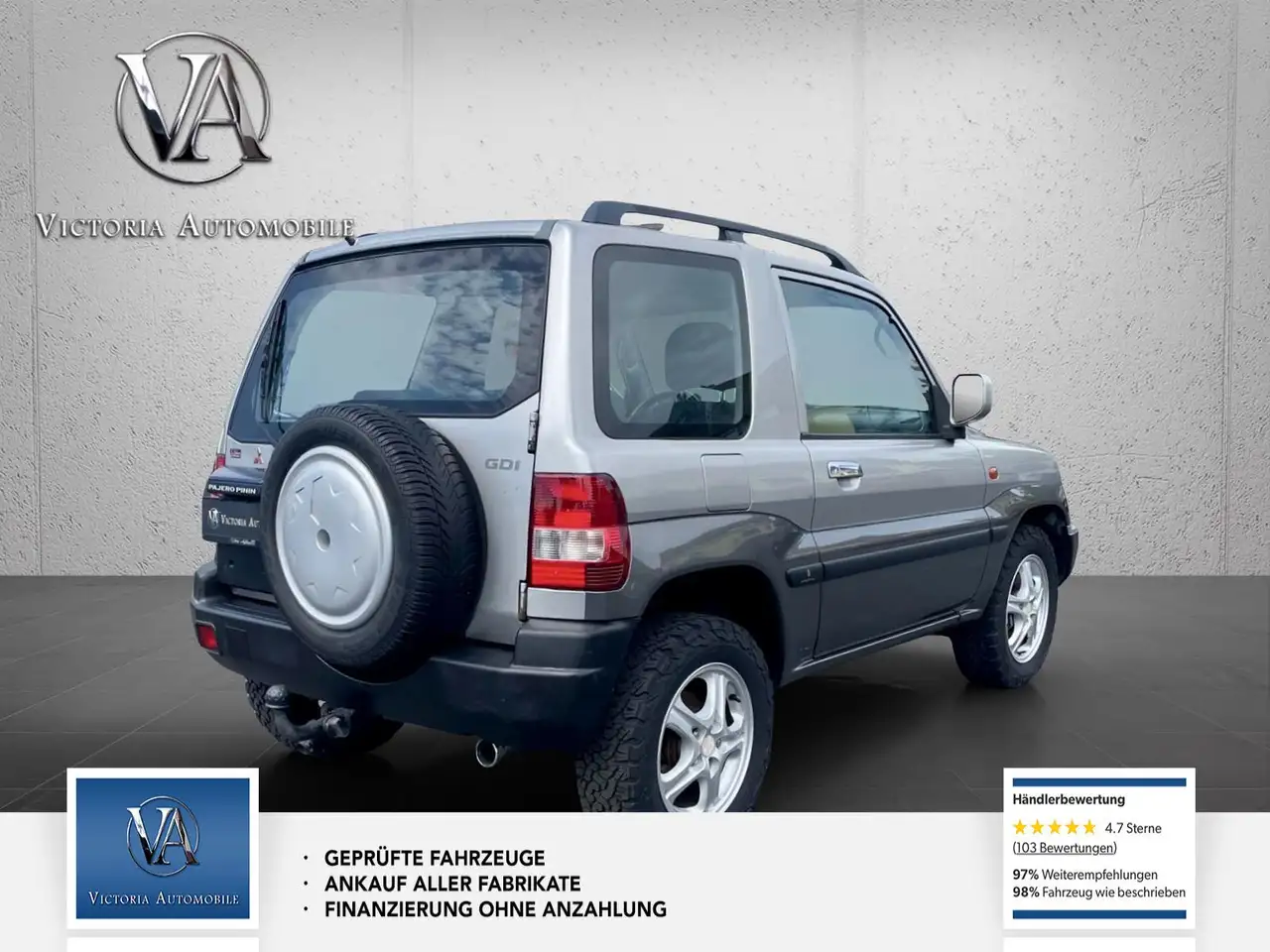 Mitsubishi Pajero Pinin GDI Comfort I 2000 Klima. Automatik. AHK. Gepflegt, foto 7