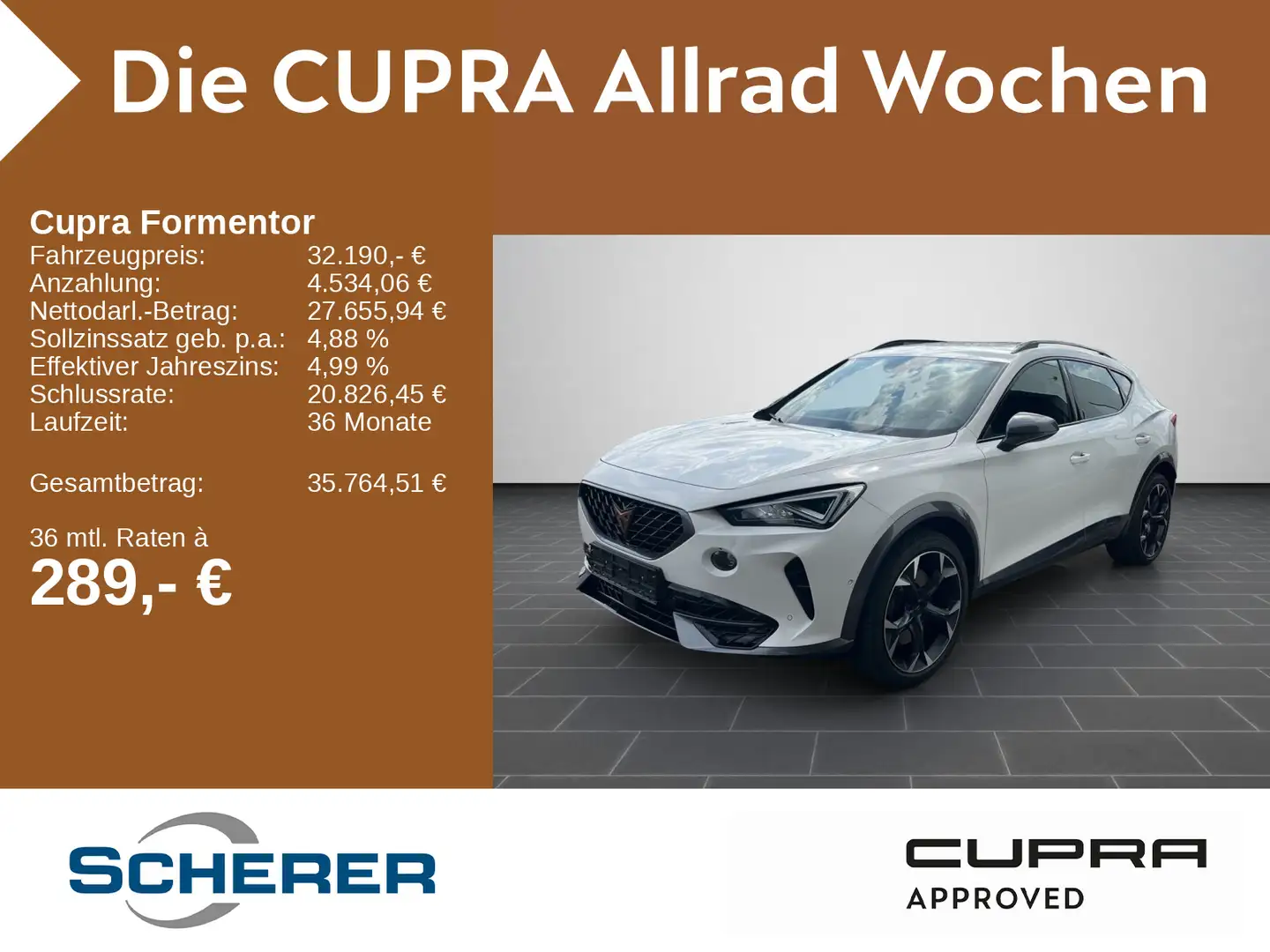 CUPRA Formentor VZ 2.0 TSI DSG 4DRIVE, Rückfahrkamera Weiß - 1