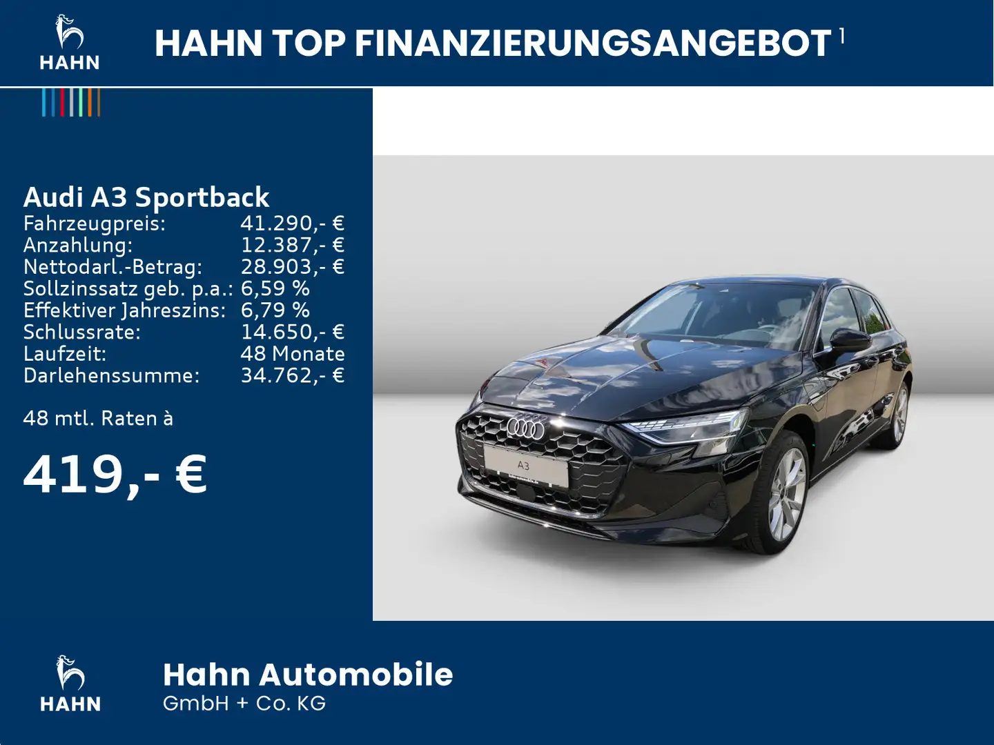 Audi A3 40 TFSI e 150(204) kW Schwarz - 2