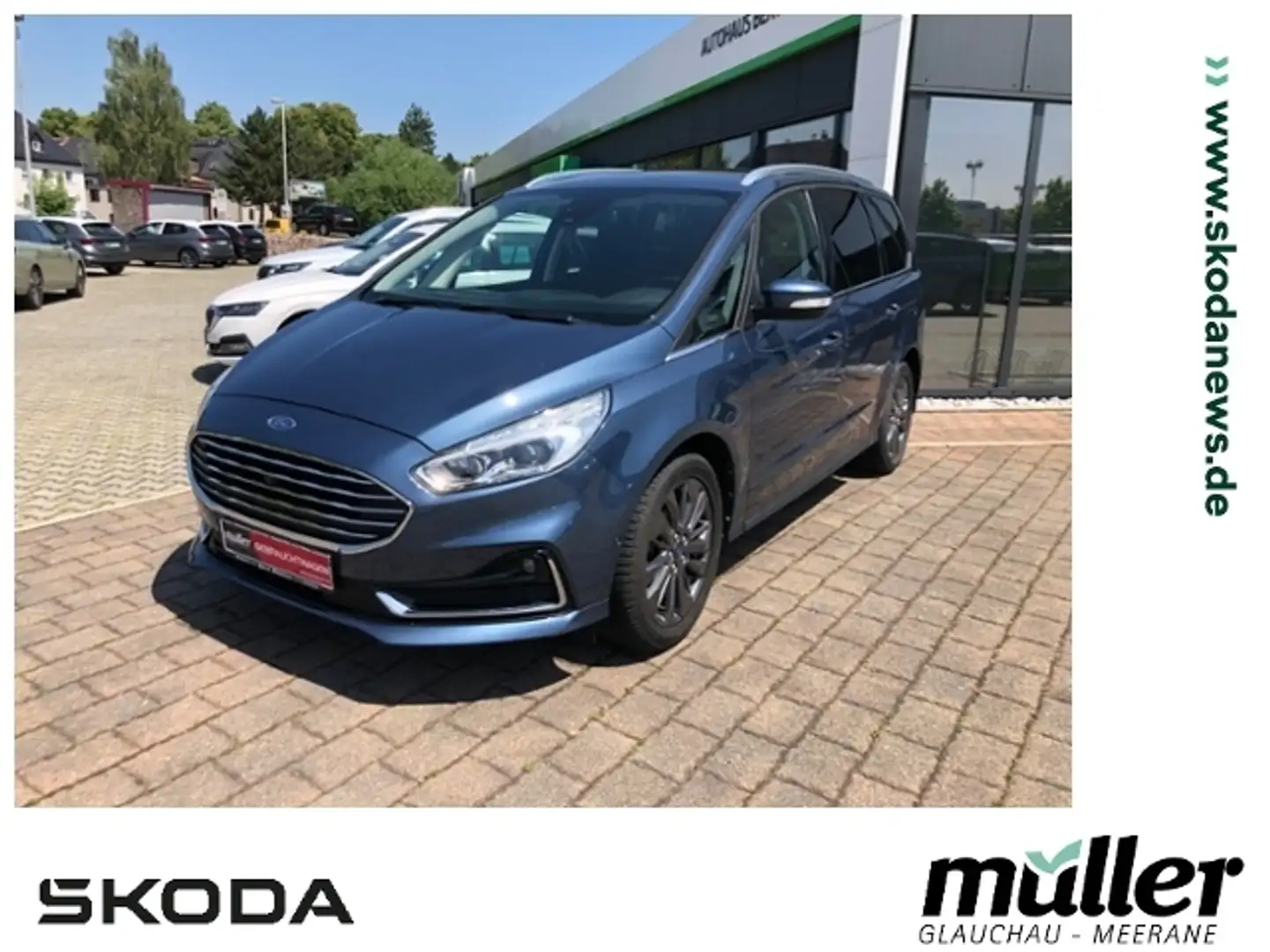 Ford Galaxy Titanium 2.0 EcoBlue Autom. LED NAVI AHK Blau - 1