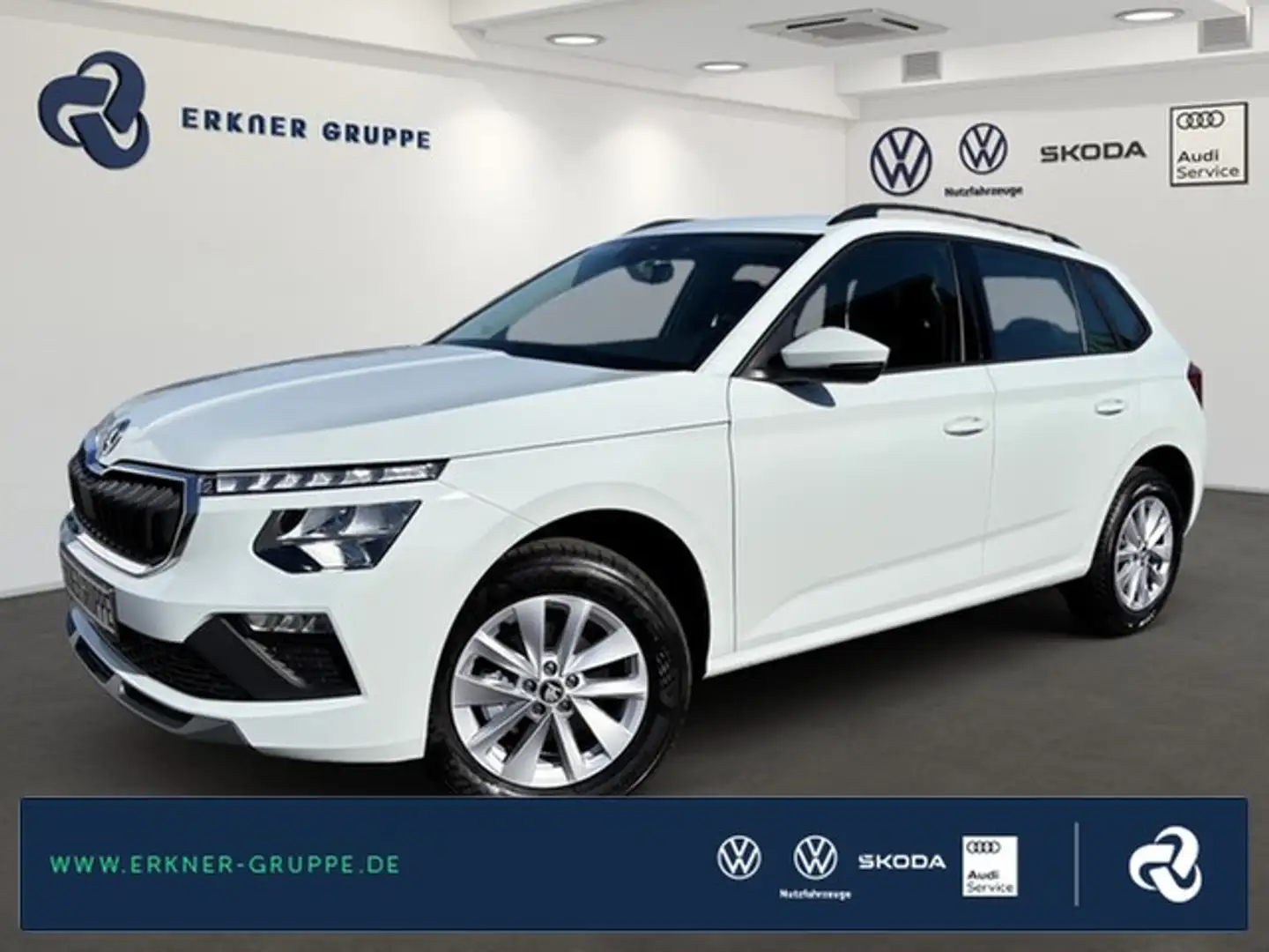 Skoda Kamiq 1.0 TSI DSG Selection ACC+AHK+NAVI+SHZ+GRA Білий - 1