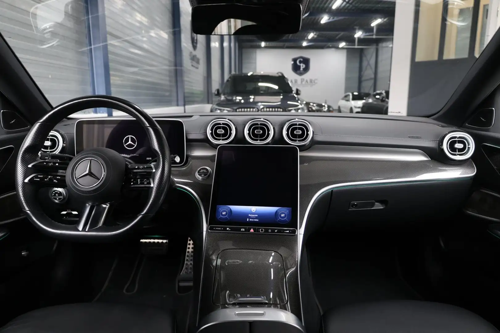 Mercedes-Benz C 200 AMG Line BTW/LED/VIRTUAL/SFEER/PANORAMADAK/LEER+S. Gris - 2