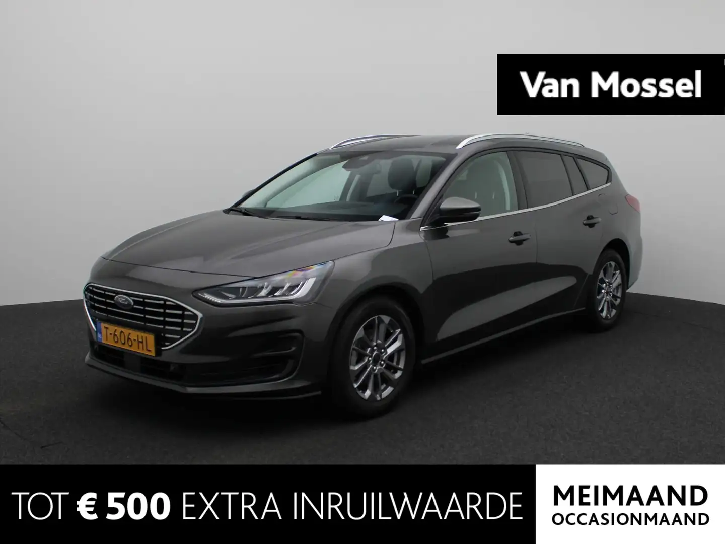 Ford Focus Wagon 1.0 EcoBoost Hybrid Titanium | Navigatie | P Grijs - 1