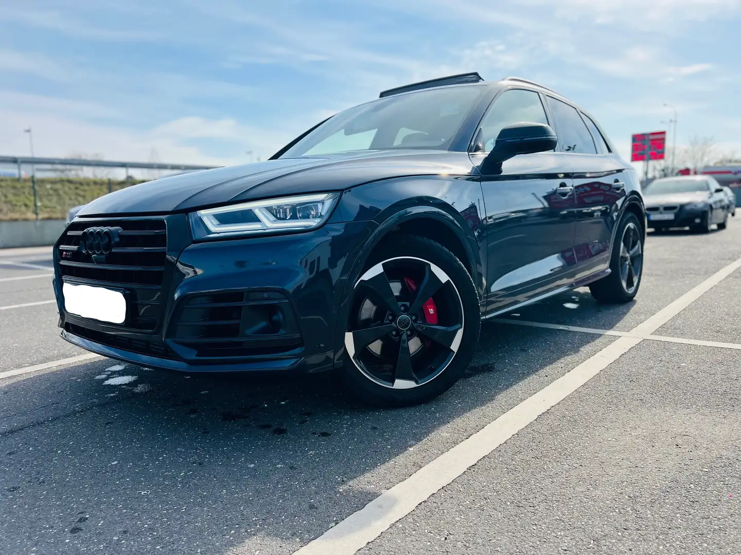 Audi SQ5 SQ5 3.0 TFSI quattro Luft Pano Laser 360° ACC Modrá - 1