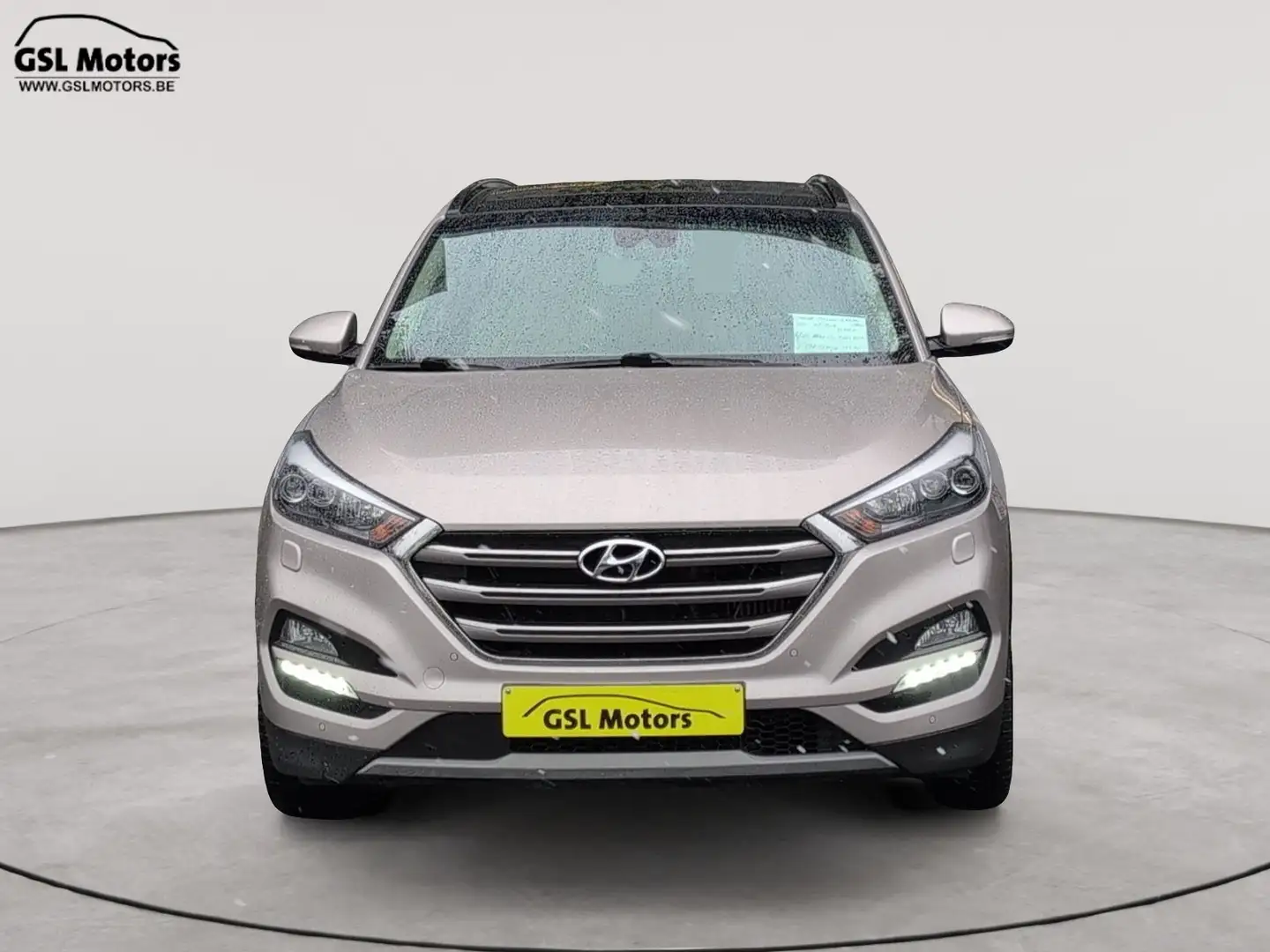 Hyundai TUCSON 1.6 T-GDi 177cv 04/18 93.946km Airco GPS Bluetooth Beige - 2
