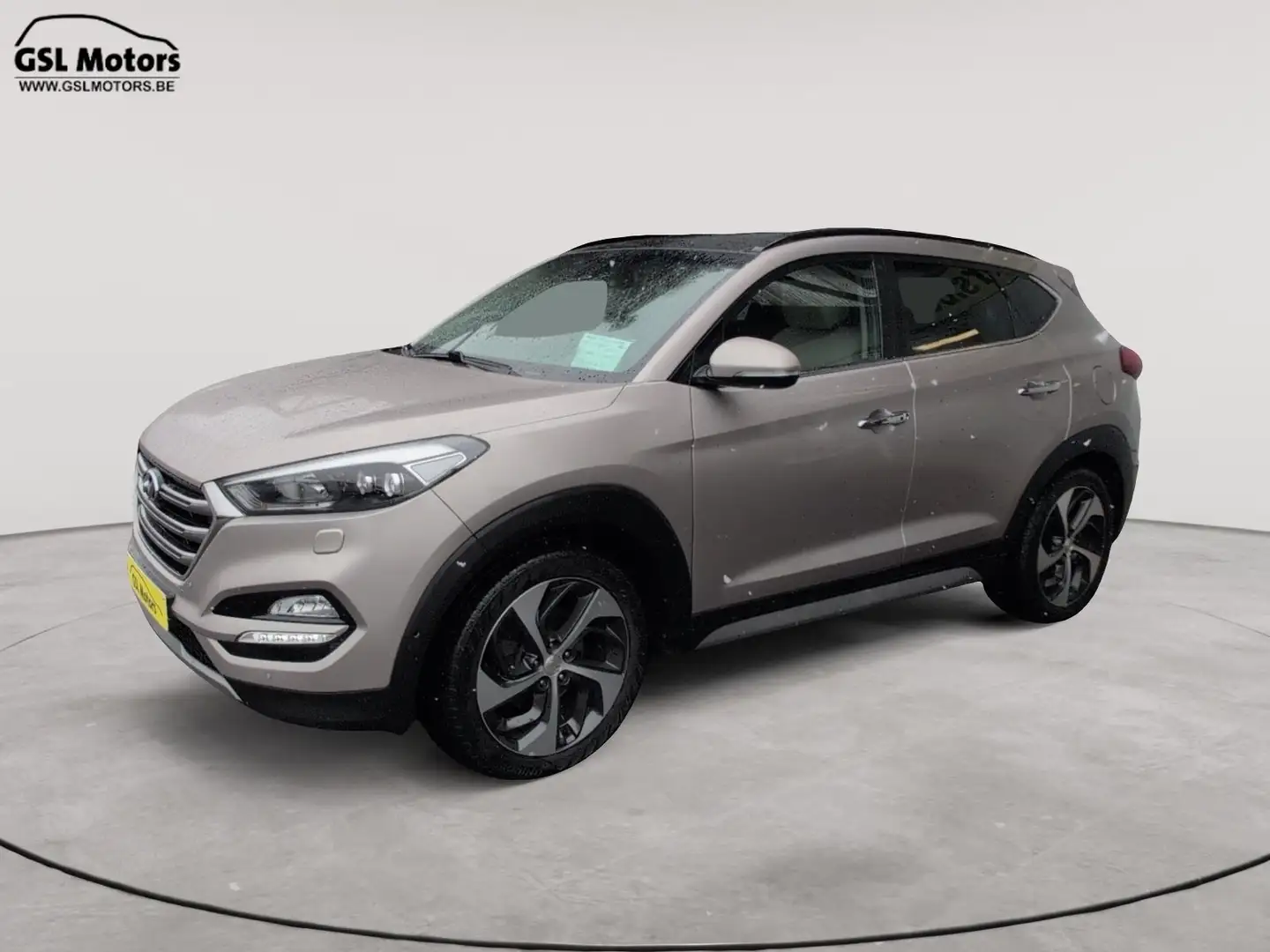 Hyundai TUCSON 1.6 T-GDi 177cv 04/18 93.946km Airco GPS Bluetooth Beige - 1