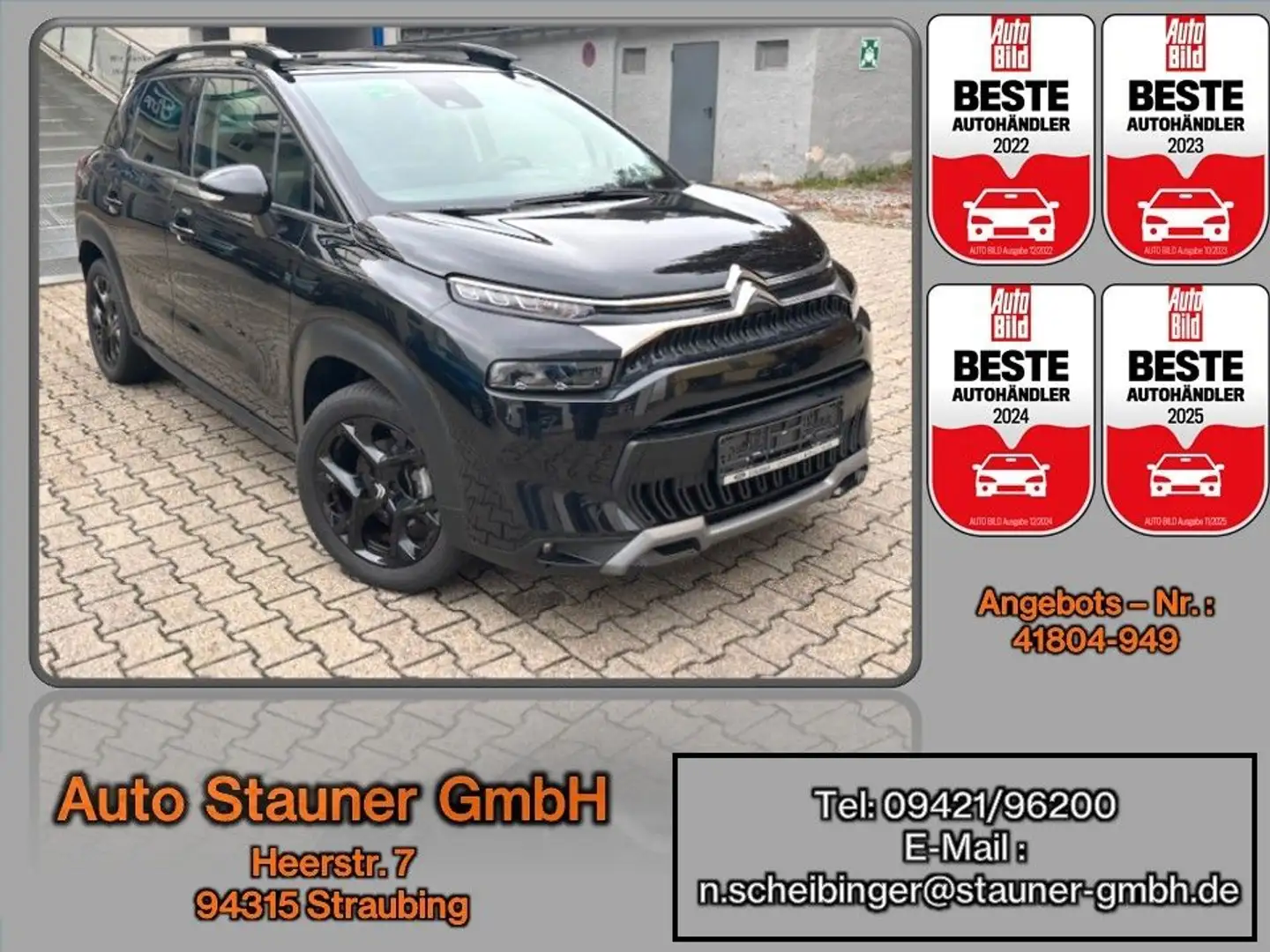 Citroen C3 Aircross 1.2 PureTech 110/KAMERA/TEMPOMAT Schwarz - 1