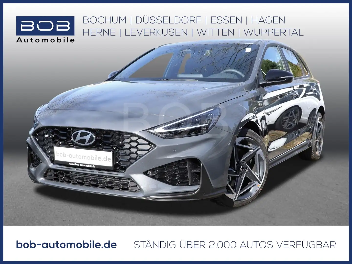 Hyundai i30 1.5 T-GDI 48V 6-MT 2WD N LINE SHZ PDC LHZ Gris - 1