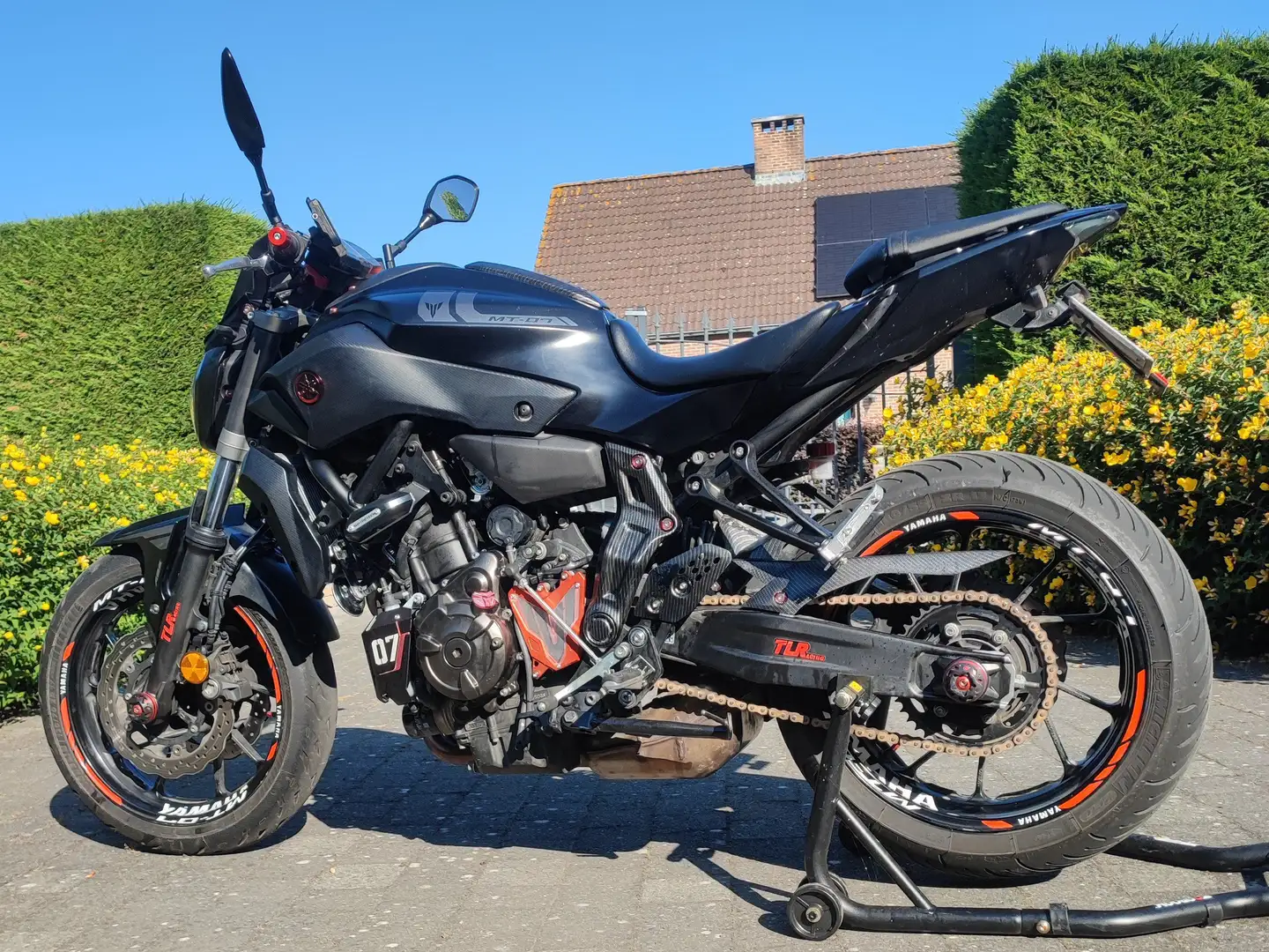 Yamaha MT-07 A2 ABS Zwart - 1
