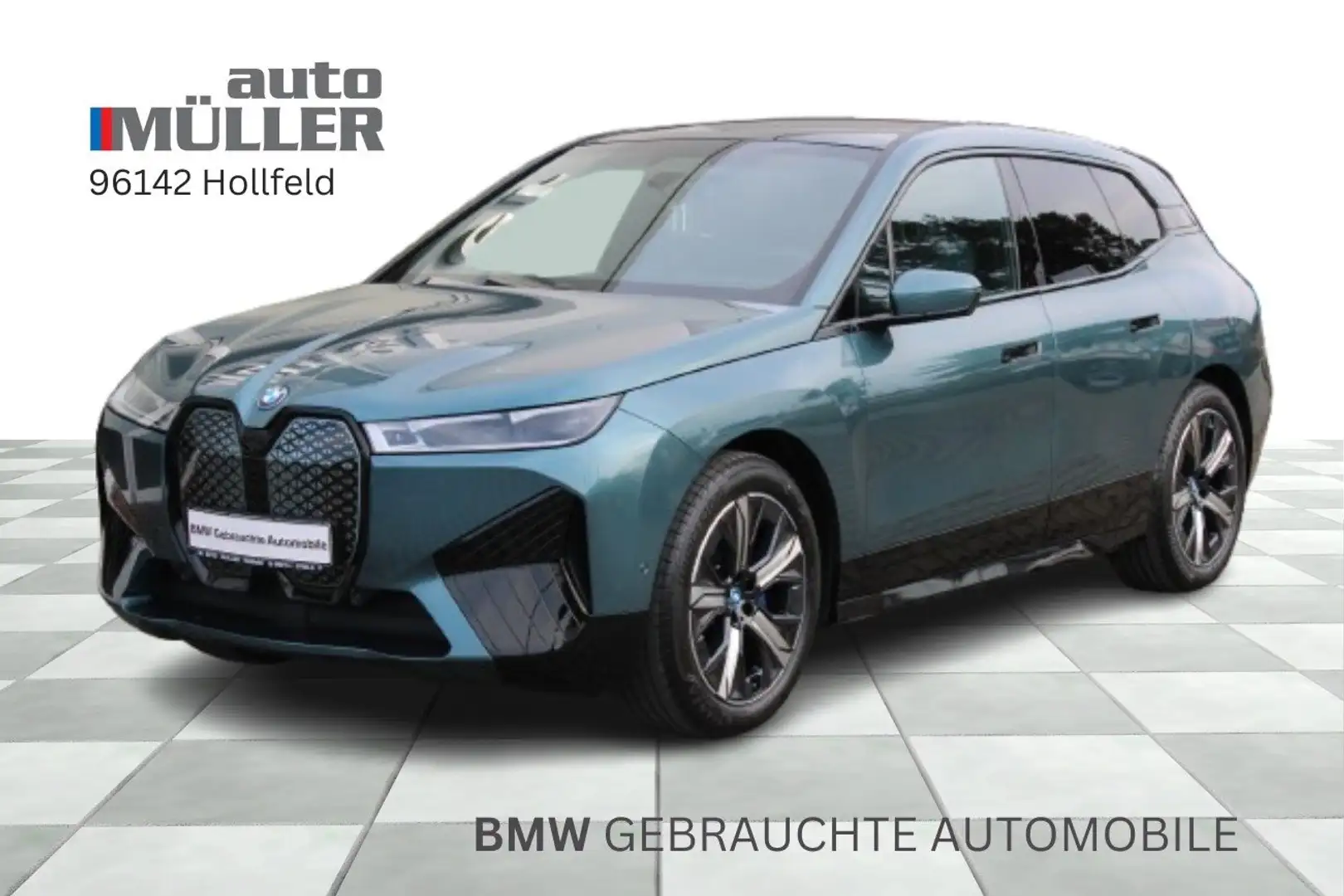 BMW iX xDrive40 Sportpaket Head-Up HK HiFi DAB LED Blauw - 1
