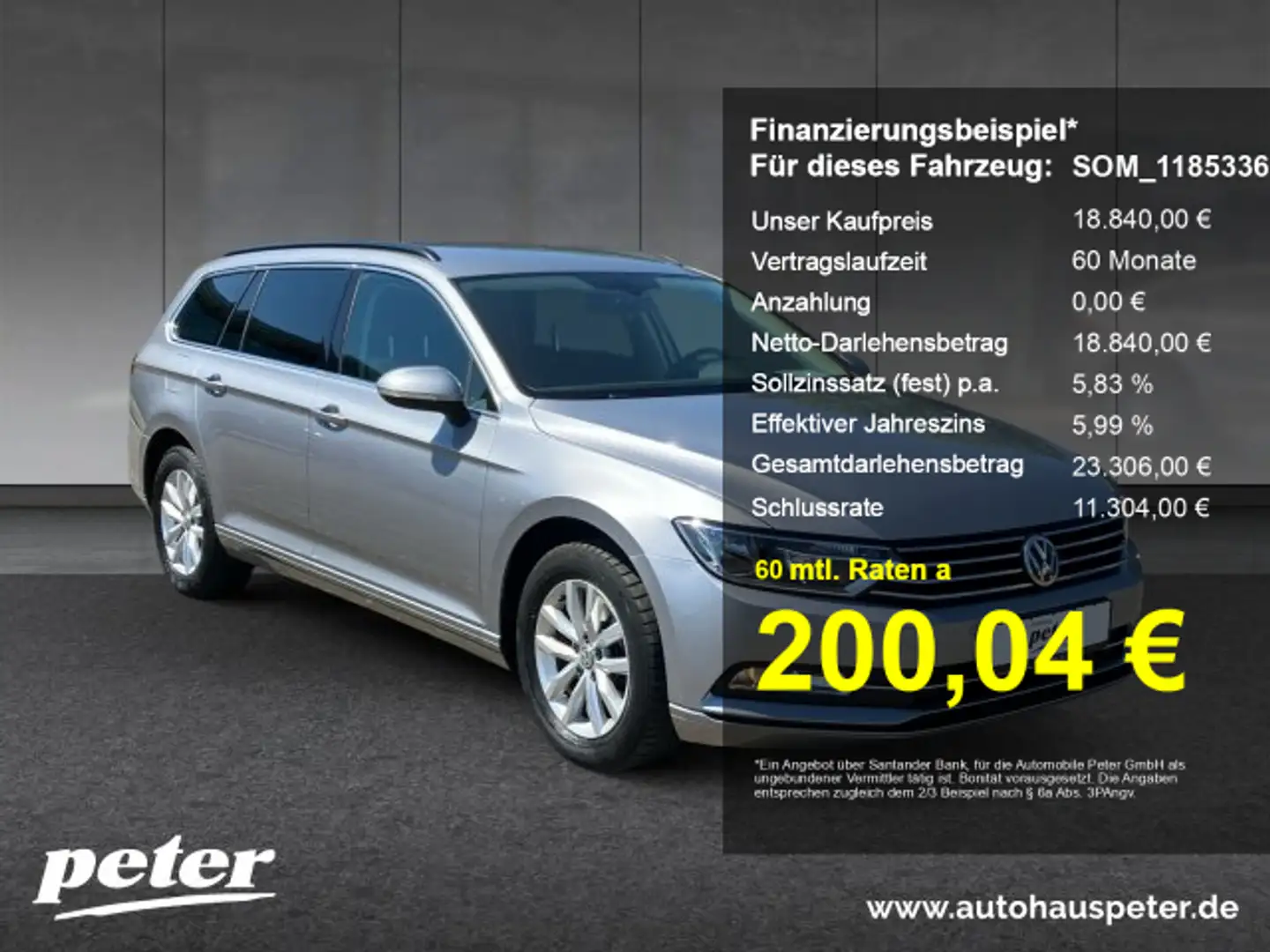 Volkswagen Passat Passat Variant 1.5 TSI Comfortline Climatronic Sit Argent - 1