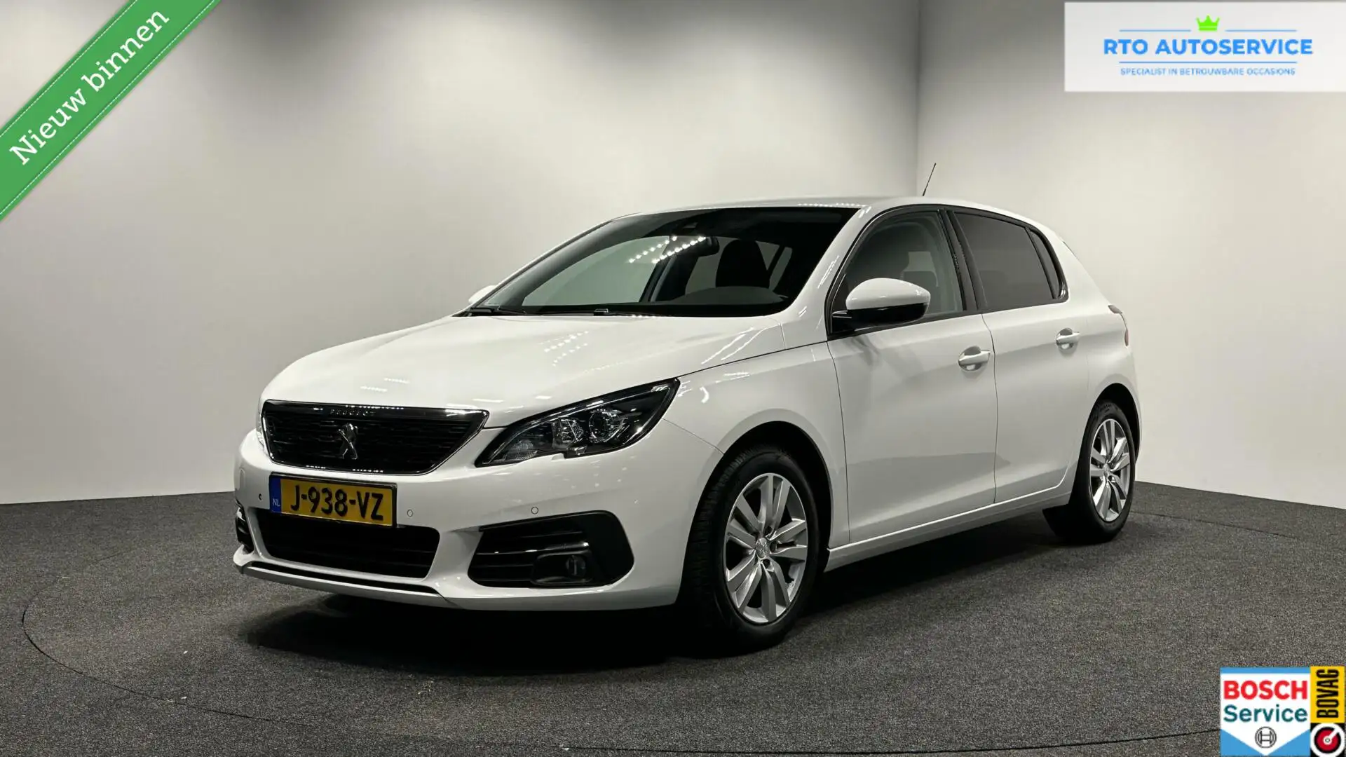 Peugeot 308 1.2 PureTech Blue Lease Active AIRCO CRUISE NAVI Wit - 1