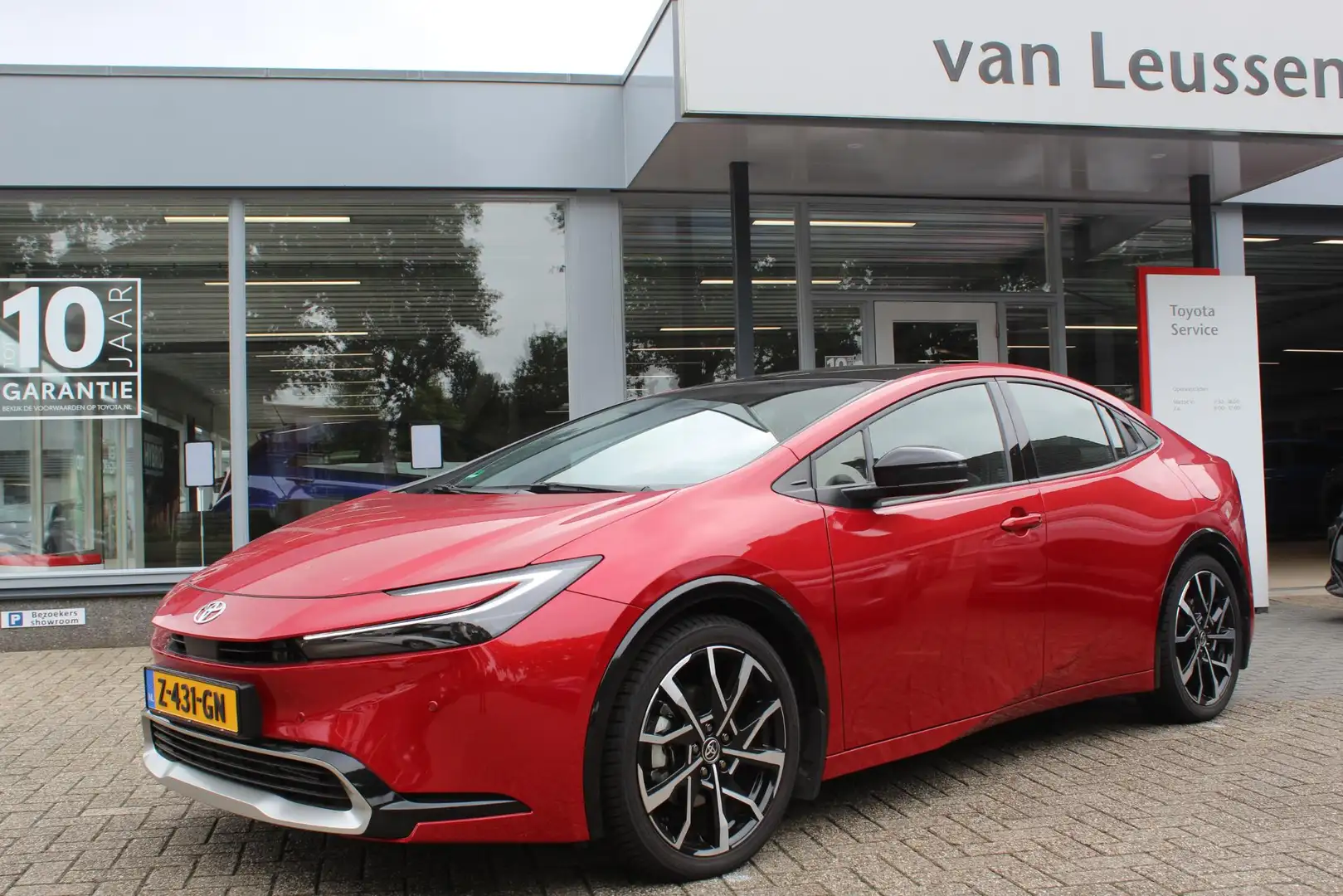 Toyota Prius 2.0 PLUG-IN EXECUTIVE EL-STOEL & ACHTERKLEP DODEHO Roşu - 1