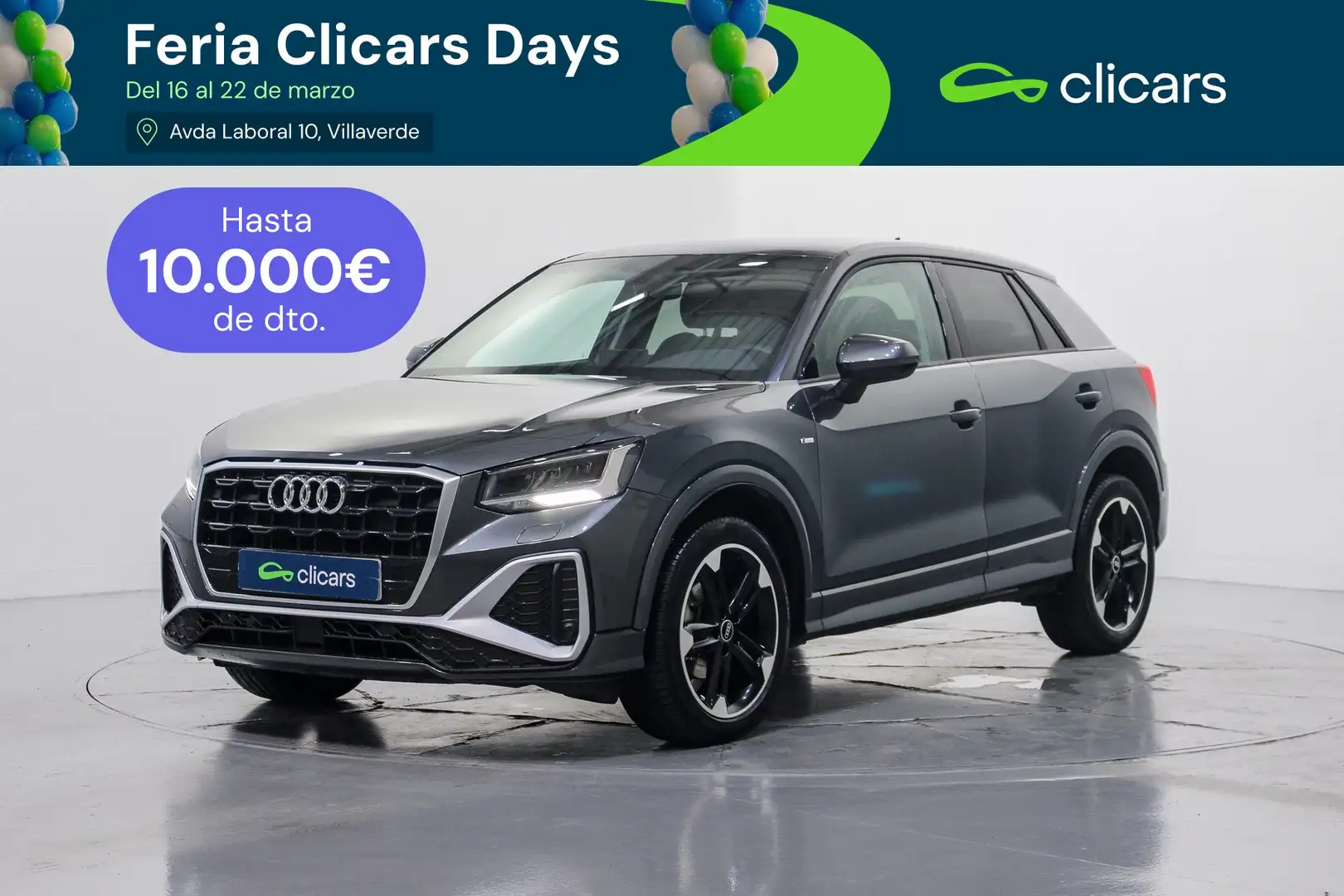 Audi Q2 30 TDI S line 85kW Grau - 1