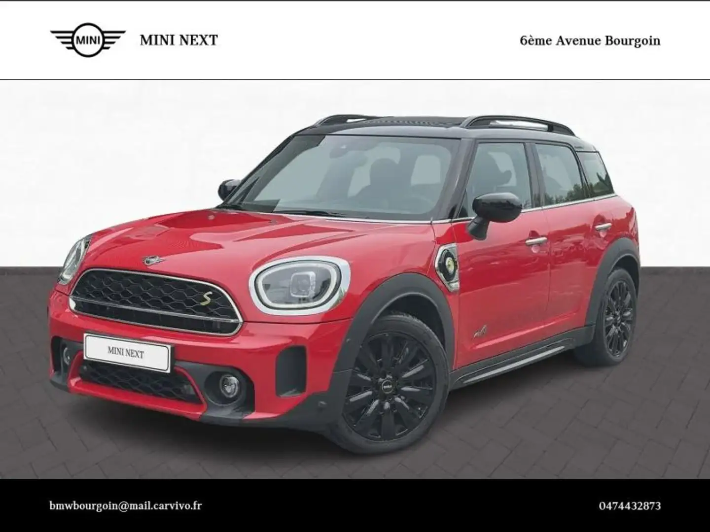 MINI Countryman C Cooper SE  125ch + 95ch Northwood ALL4 BVA6 Rood - 1