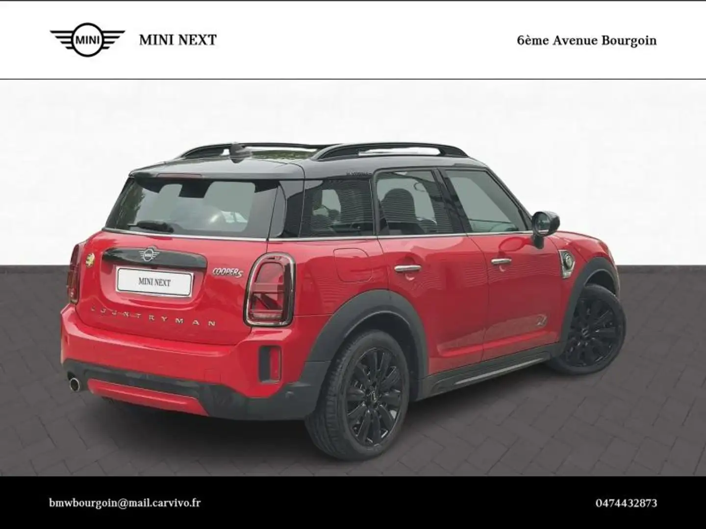 MINI Countryman C Cooper SE  125ch + 95ch Northwood ALL4 BVA6 Rood - 2