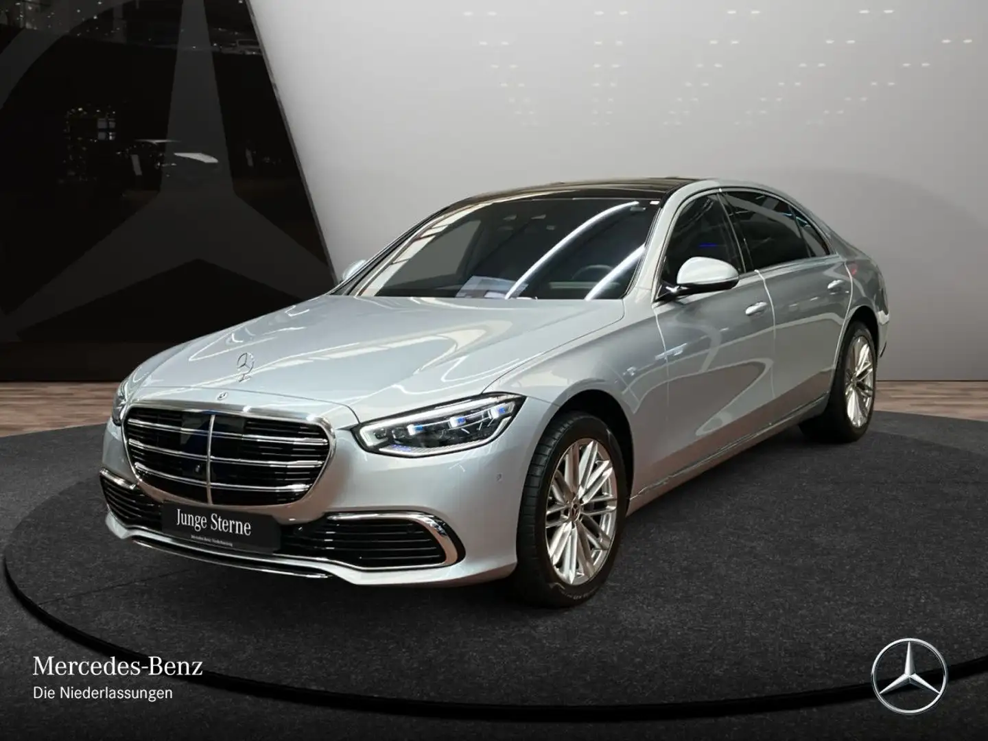 Mercedes-Benz S 600 S 580 L 4M PANO+360+DIGITAL-L+BURMESTER3D+FAHRASS Silber - 2