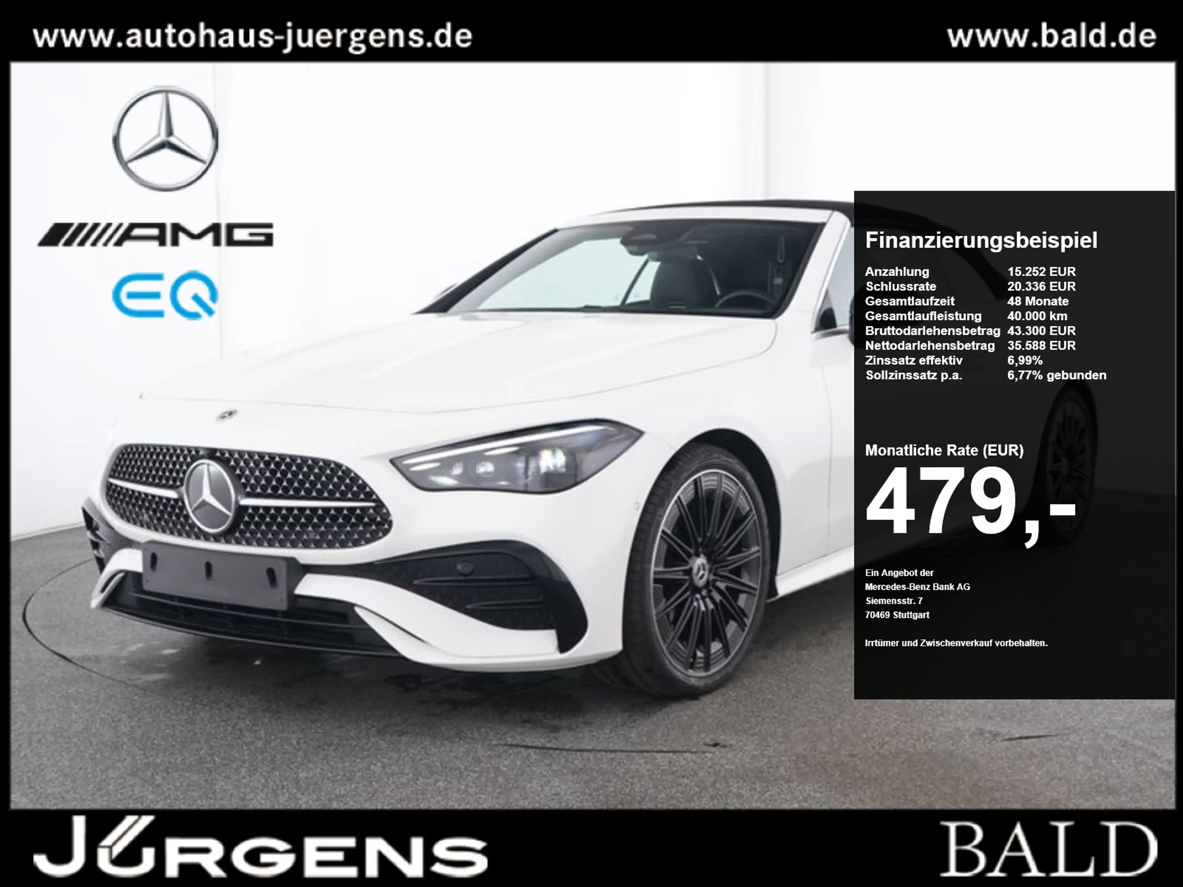 Mercedes-Benz CLE 200 Cabrio AMG-Sport/DIGITAL/Burm/HUD/Night