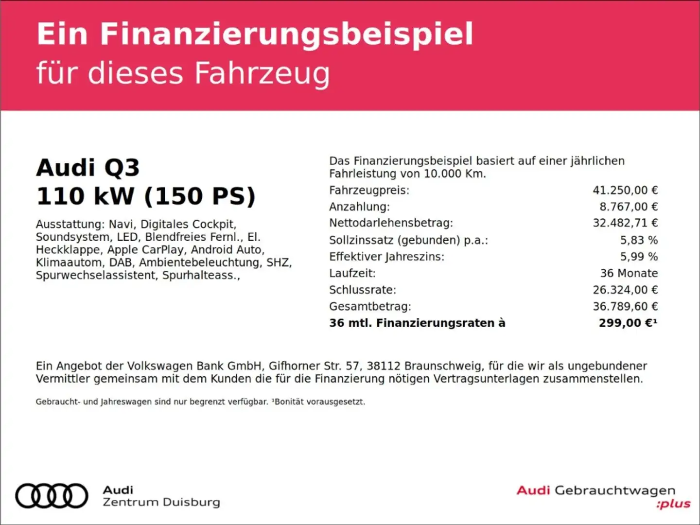 Audi Q3 Sportback  Navigation S-line SHG Optik Paket schwa Grijs - 2