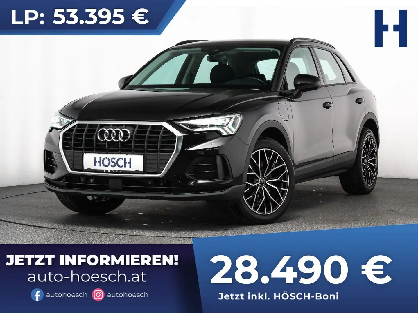 Audi Q3 45 TFSI e ASSISTENZ LED CARPLAY ERSTBESITZ ++ Schwarz - 1