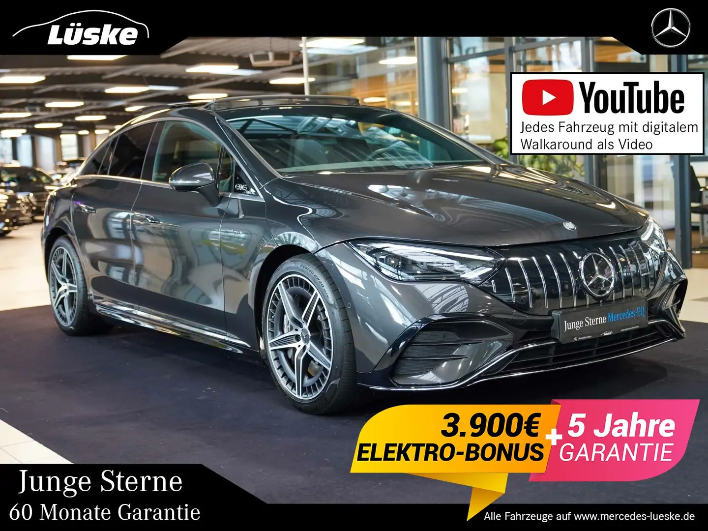 Mercedes-Benz EQE 43 EQE 43 AMG AMG Panorama KEYLESS Alarm Burmester Grau - 1