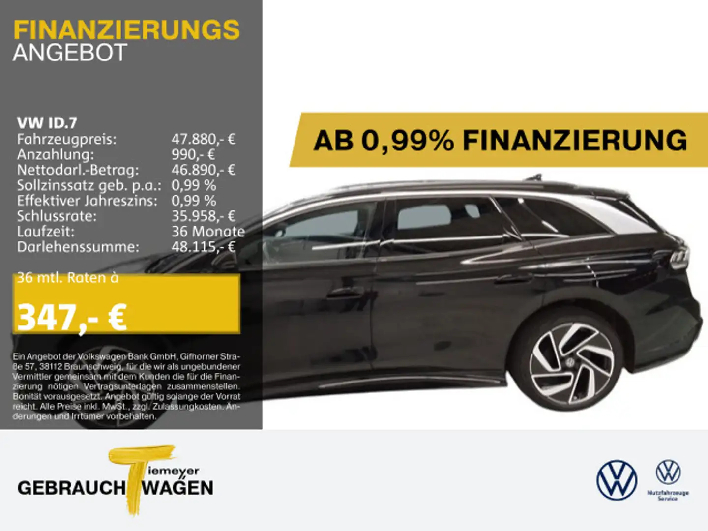 Volkswagen ID.7 Tourer PRO IQ.LIGHT AHK KAMERA LM20 Schwarz - 1