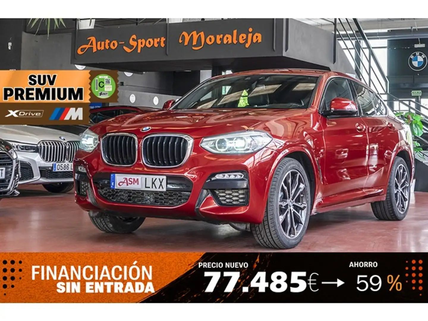 BMW X4 xDrive 20dA Piros - 1