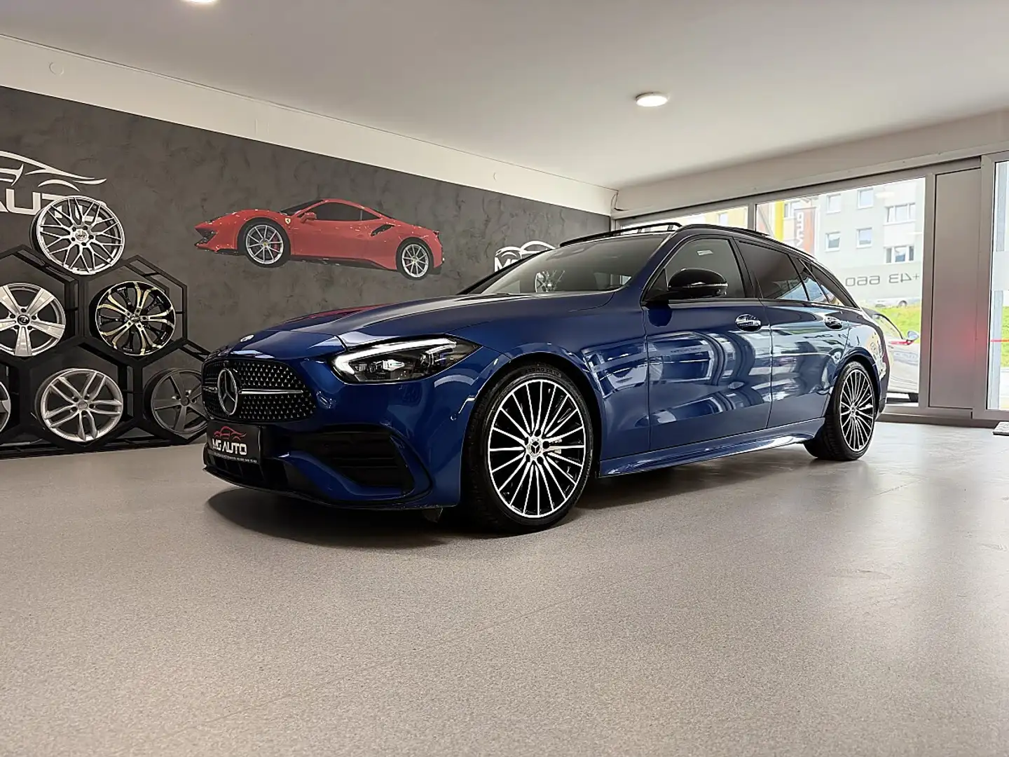 Mercedes-Benz C 220 d 4Matic Aut. *PANO*AHK*HEAD-UP*SPEKTRALBLAU Blau - 1