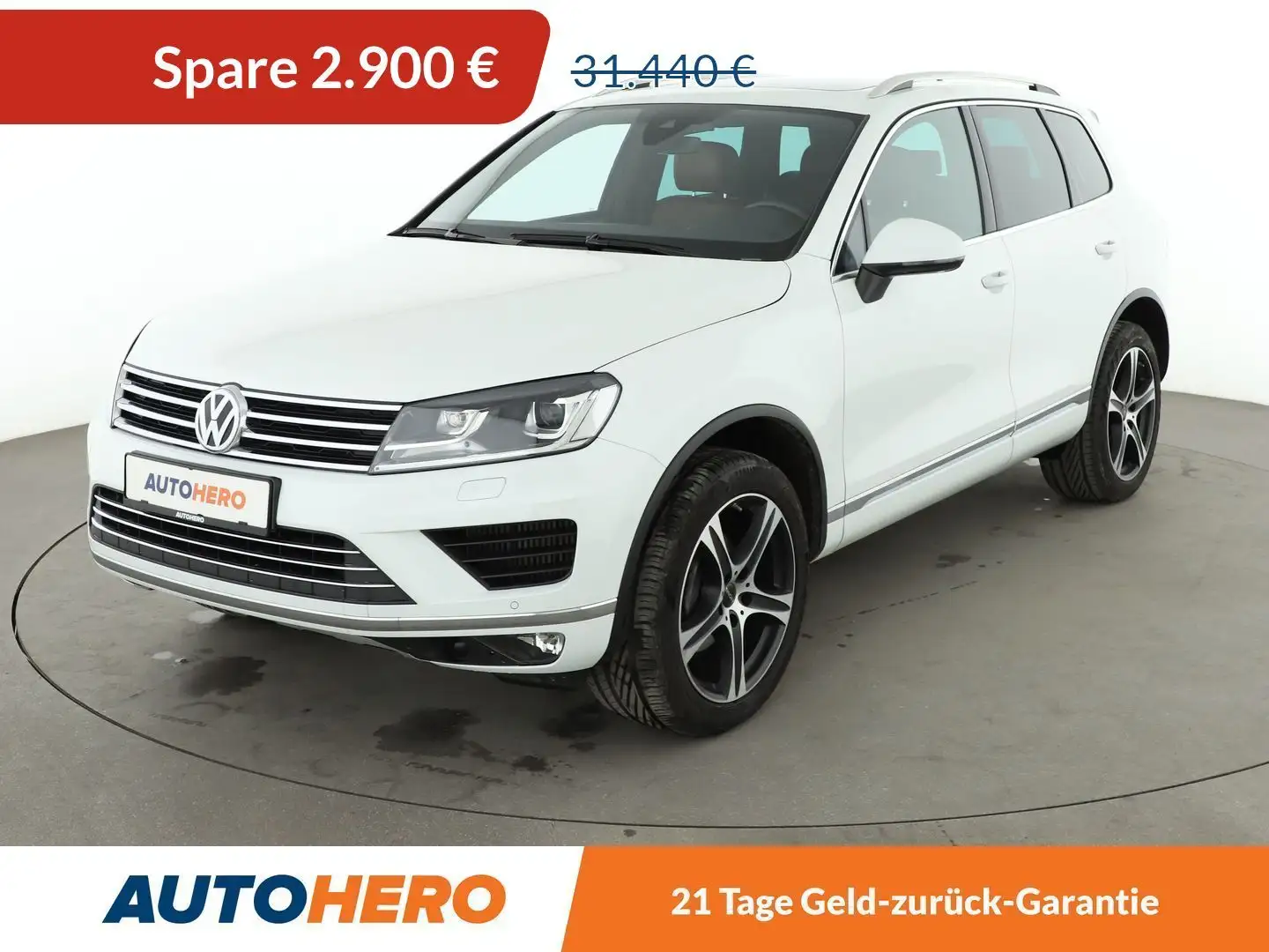 Volkswagen Touareg 3.0 V6 TDI BlueMotion  Aut.*NAVI*CAM* Blanc - 1