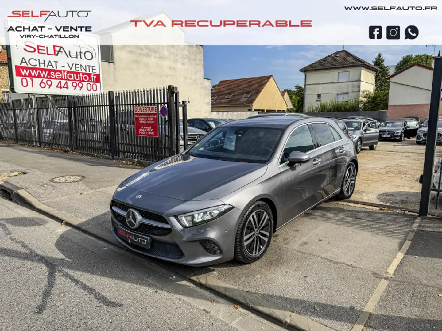 Mercedes-Benz A 200 200 D 150CH PROGRESSIVE LINE 8G-DCT Gris - 1