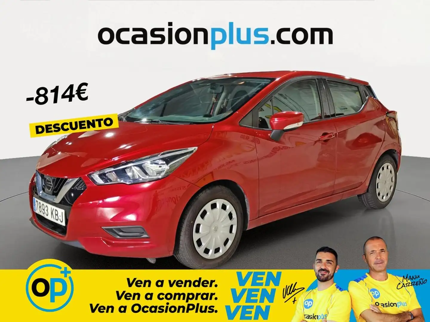 Nissan Micra 1.0 G Visia+ 73 Rojo - 1