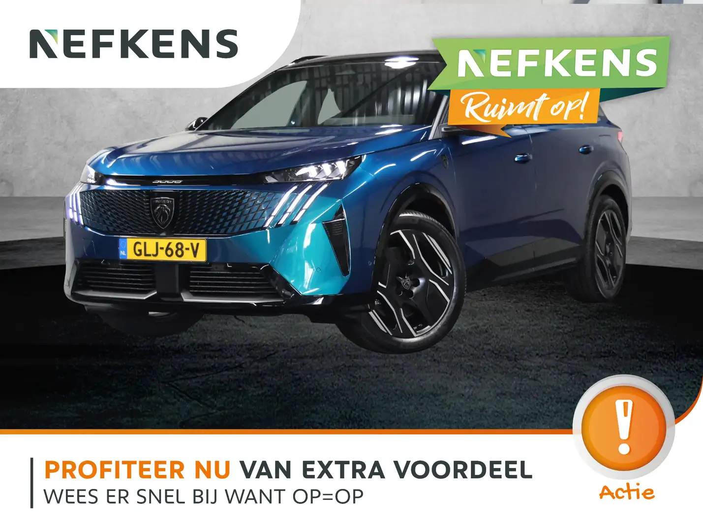 Peugeot 5008 e-5008 GT Avantage 73 kWh 215PK | AUTOMAAT | Apple Blauw - 1