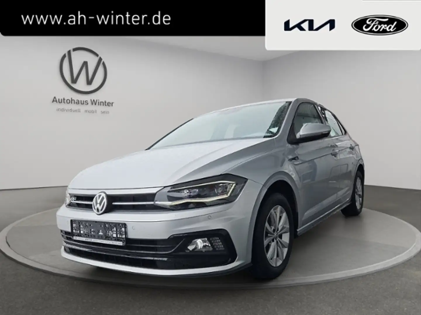 Volkswagen Polo VI 1,0 TSI Highline R-Line LED Navi SHZ PDC v+h Plateado - 1