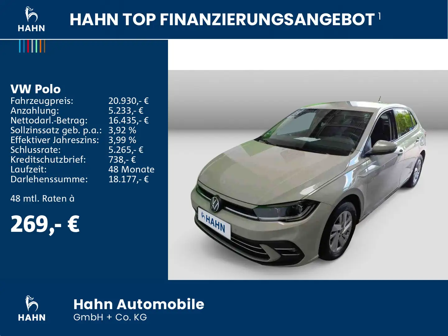 Volkswagen Polo 1.0TSI Style App-Conn Matrix Navi PDC Sitzh Gris - 2