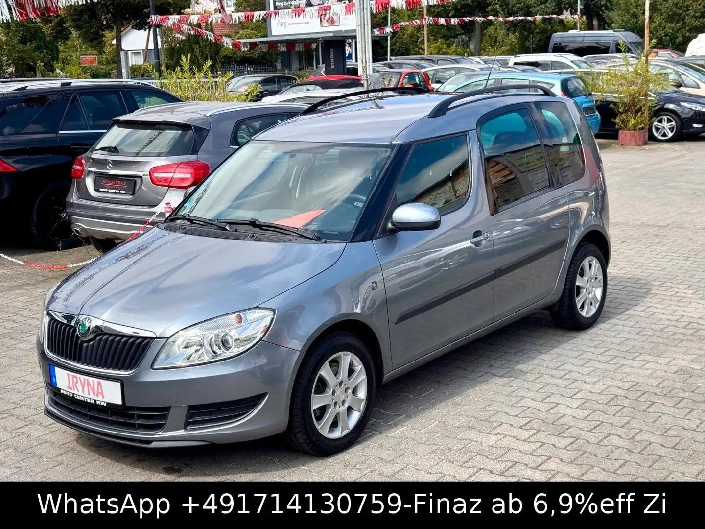 Skoda Roomster Ambition Plus-AUTO-SHZG-KLIMA-AHK-SO+WI Gris - 1