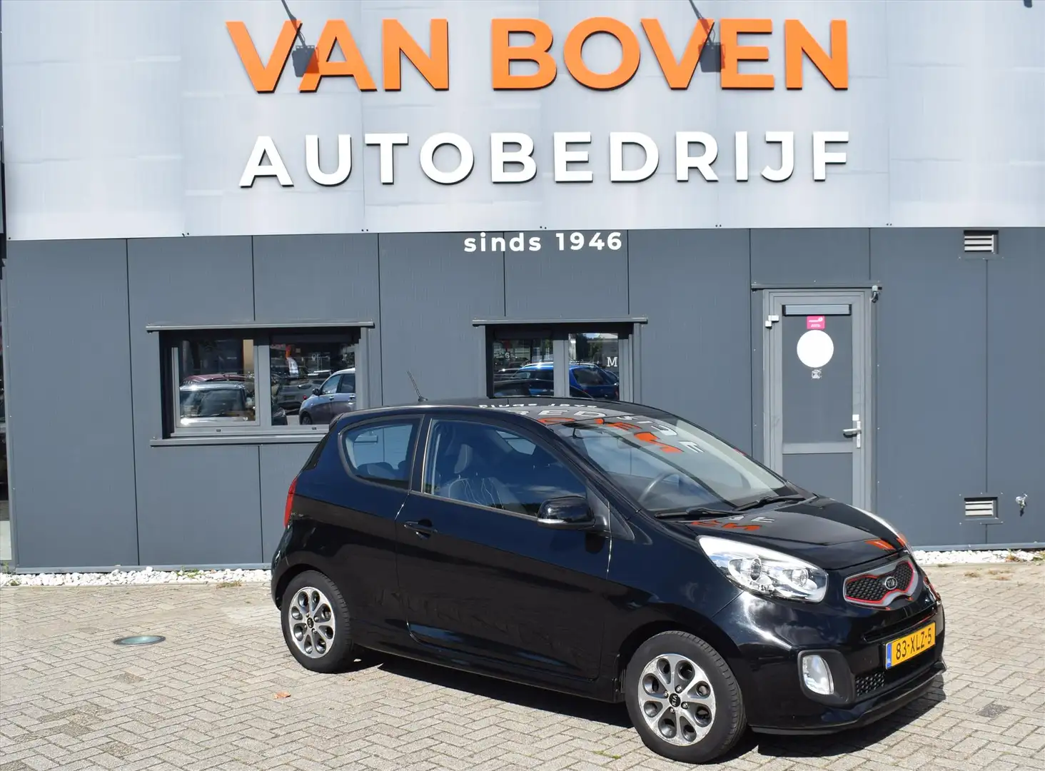 Kia Picanto 1.0 CVVT 69 PK 3D Plus Pack Zwart - 1
