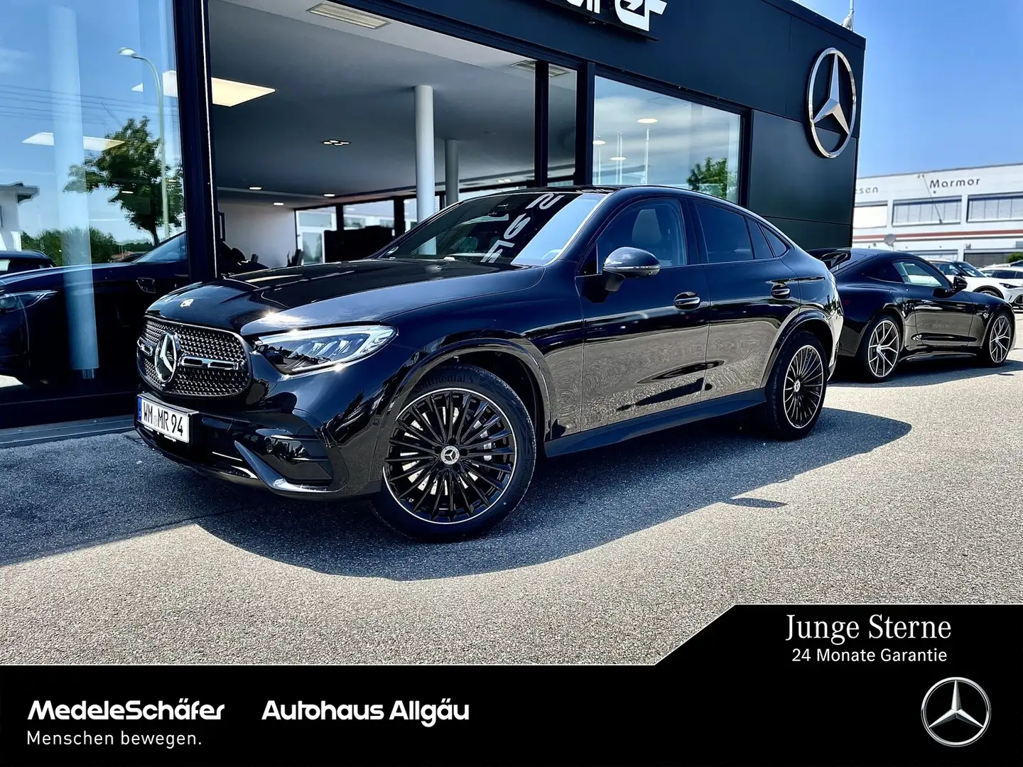 Mercedes-Benz GLC 300 GLC 300 d 4M Coupé AMG Night Burm 360° Pano AHK Schwarz - 1