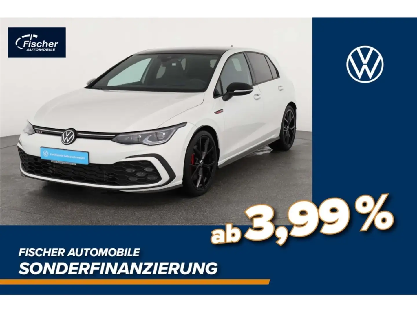 Volkswagen Golf GTI 2.0 TSI Black Style DSG Matrix/NAV/RFK Weiß - 1