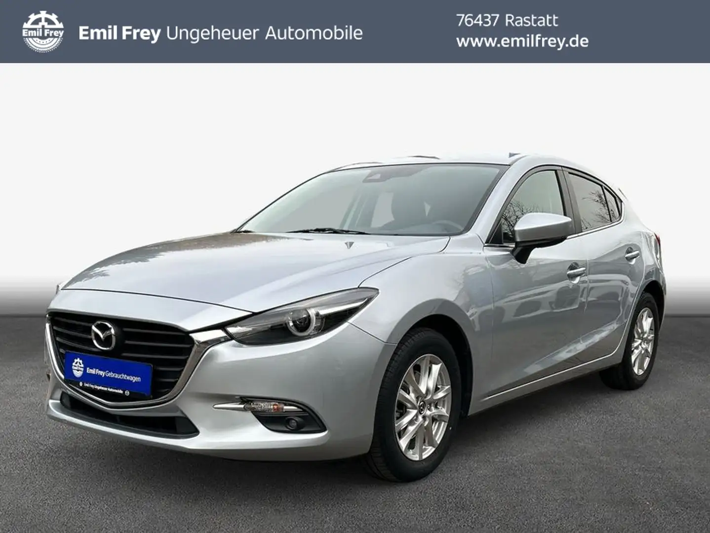 Mazda 3 SKYACTIV-G 120 Aut. Exclusive-Line Argent - 1
