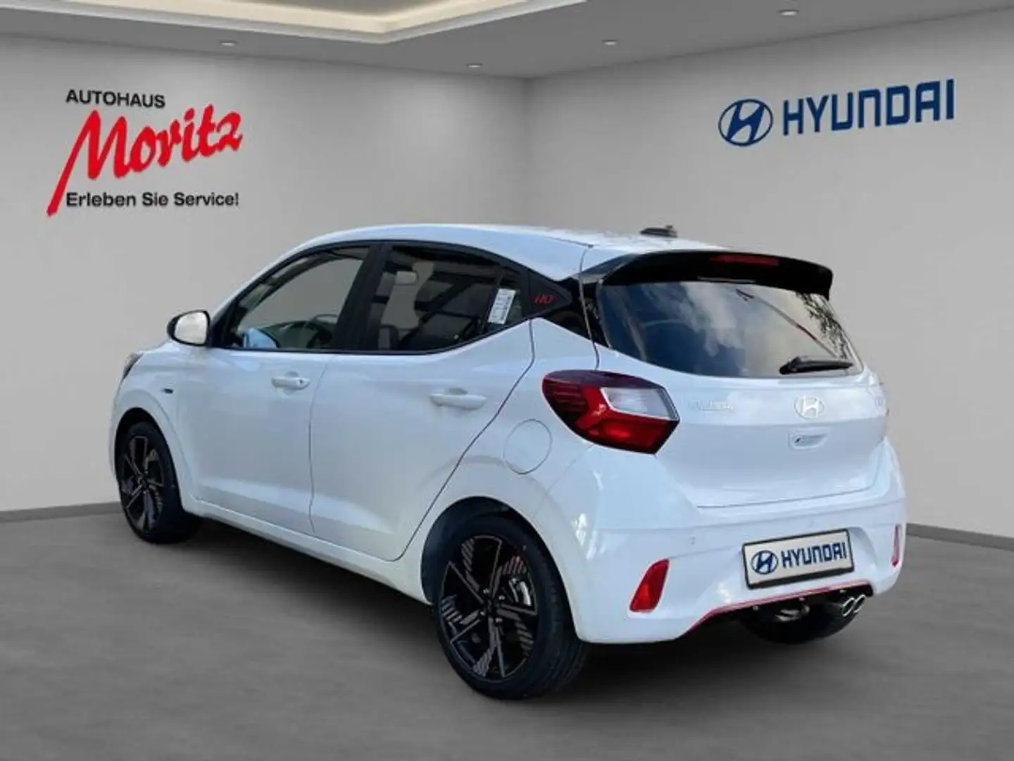 Hyundai i10 1.0 T-GDI N Line Qi-Laden Klimaauto. Sportp. Navi Weiß - 2