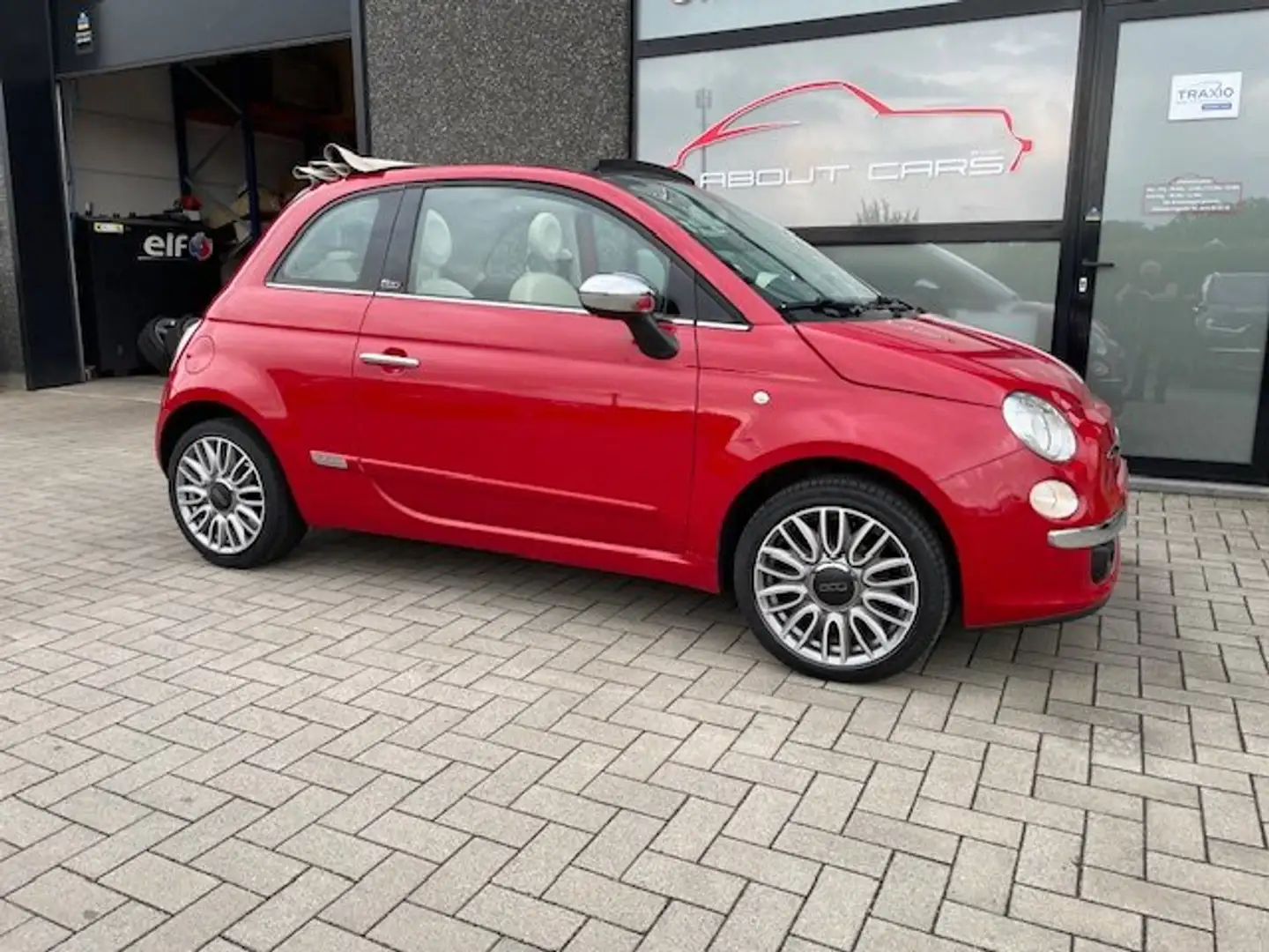 Fiat 500C 500 C 1.2 Lounge ** GARANTIE ** CABRIO ** KEURING Roşu - 2