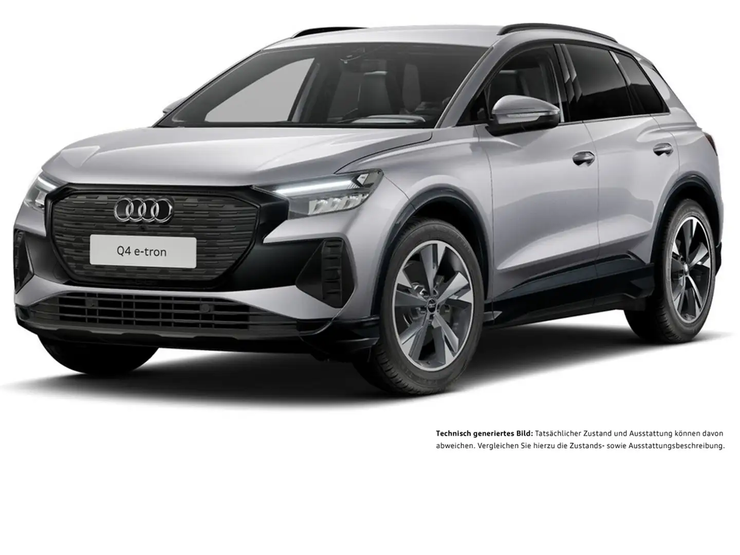 Audi Q4 e-tron 55 quattro S LINE BLACKPAK AHK CAM 20Z Silber - 2
