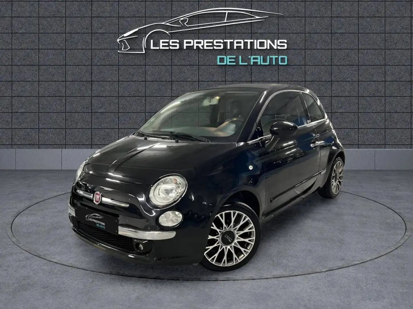 Fiat 500C 1.2 8v 69ch Lounge Noir - 1