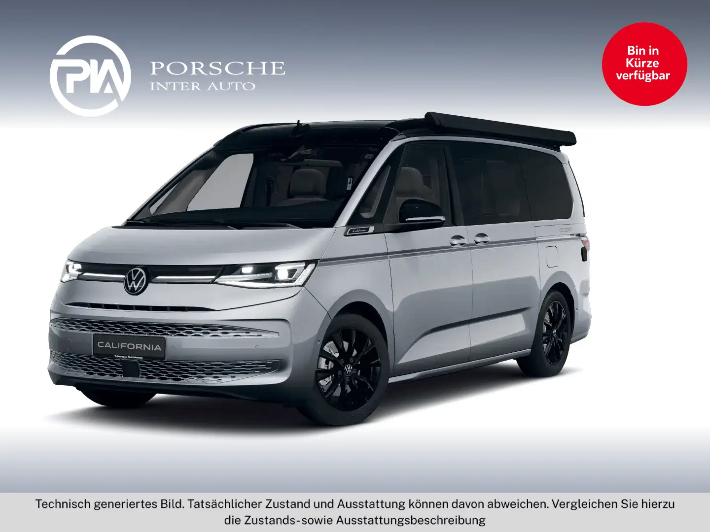 Volkswagen T7 California VW T7 California Ocean eHybrid 180 kW 4M Silber - 1