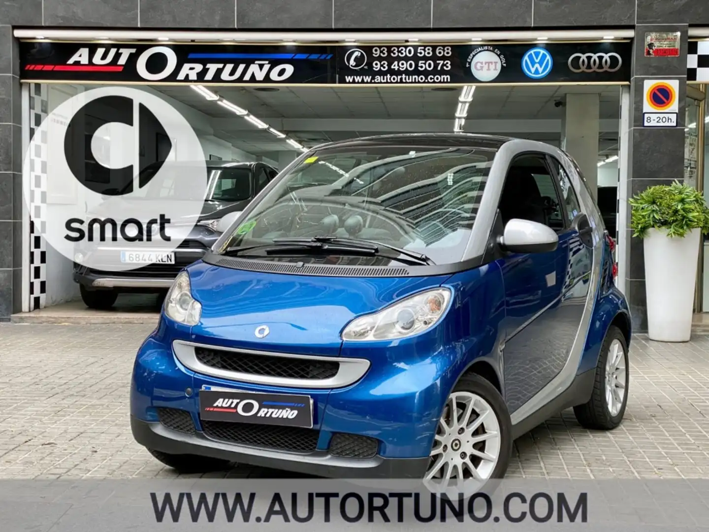 smart forTwo Coupé 62 Passion Aut. Bleu - 1