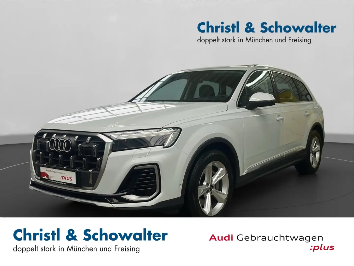 Audi Q7 45 TDI quattro tiptronic MATRIX AHK HUD NIGHT Weiß - 1