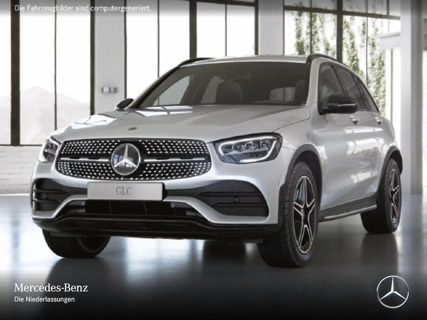 Mercedes-Benz GLC 200 d 4M AMG+NIGHT+LED+KAMERA+SPUR+TOTW+9G Blanc - 2