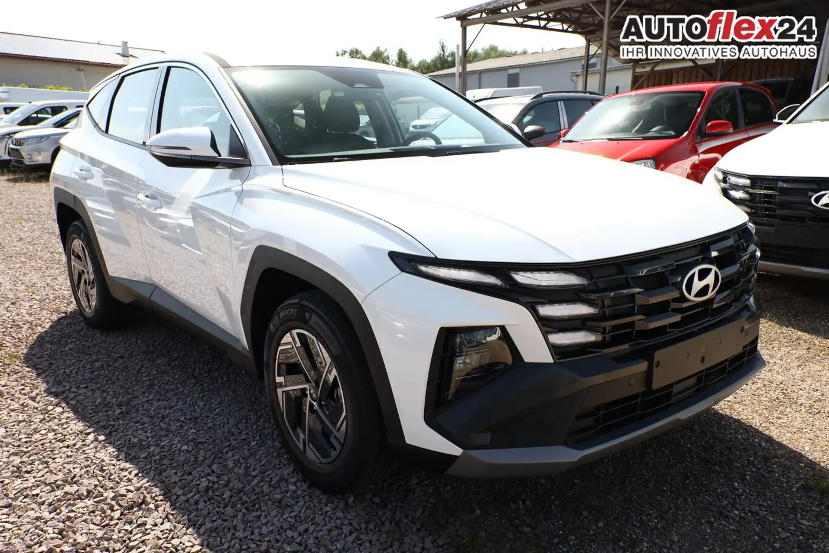Hyundai TUCSON Select 1.6 T-GDI 160 FACELIFT Nav Keyless 117 k... Weiß - 1