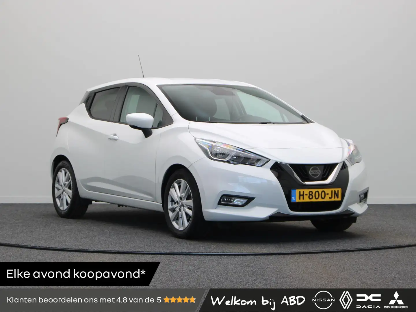 Nissan Micra 1.0 IG-T N-Connecta | Achteruitrijcamera | Apple C Wit - 1