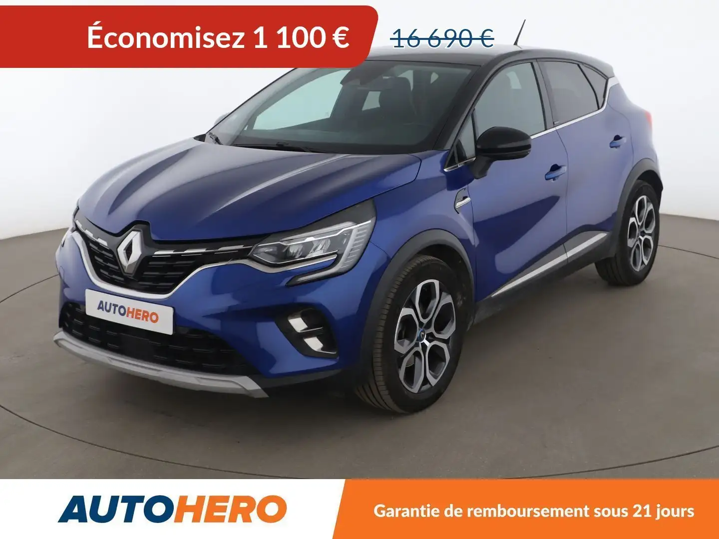 Renault Captur 1.6 E-Tech Intens Bleu - 1